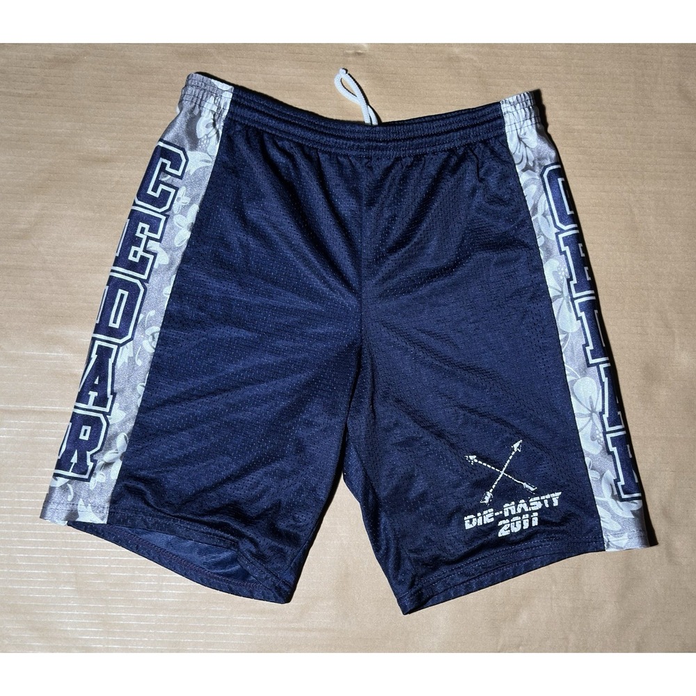 Vintage Style CEDAR Block Letter Mesh Shorts Navy Men's Size M